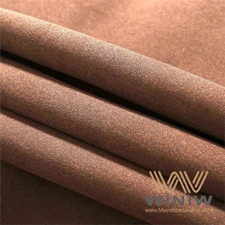 Micro Fiber PU Faux Suede Leather Fabric Shoe Lining Material